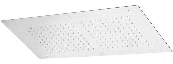53868 Sprcha hlavová zápustná čtvercová 700 x 400 mm, déšť, nerezová ocel / Built-in square 700 x 400 mm shower head made of stainless steel, rain.29.
