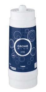 KUCHYNĚ GROHE KUCHYŇSKÉ SYSTÉMY PŘÍSLUŠENSTVÍ GROHE RED 40 404 001 GROHE Blue Filtr velikosti S Kapacita 600 l při 15 KH 40 430 001 GROHE Blue