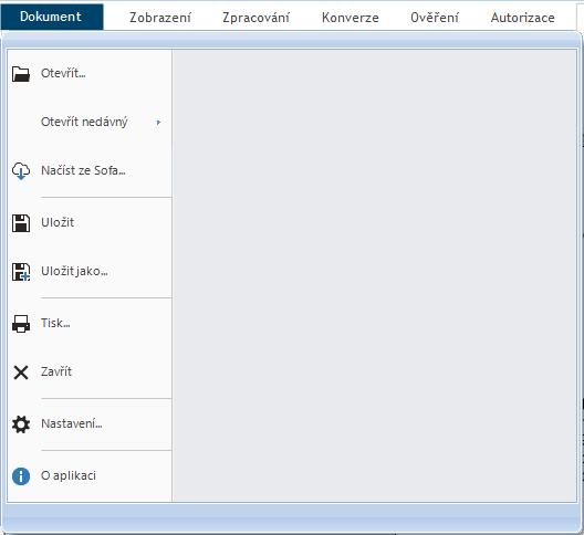 6. Podrobněji k obsluze aplikace V předchozí kapitole byl popsán souhrn operací spouštěných v prostředí Signer pomocí velkoplošných tlačítek z plochy okna aplikace. 6.1.