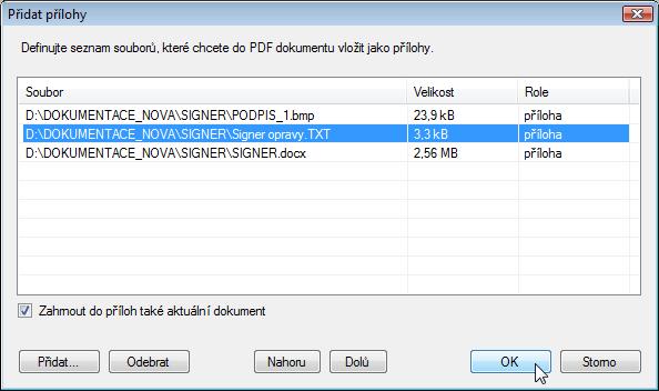 Specifikace PDF/A-3 z roku 2012 totiž umožňuje vkládání libovolných souborů (např.