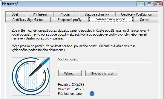 7. Vizualizovaný podpis Standardní symbol podpisu, který se vloží do dokumentu