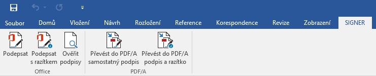 8. Integrace v Microsoft Office 365 Pro snadnější práci s elektronickými dokumenty jsou v Microsoft Office 365 aplikacích Word, Excel a PowerPoint (2007-2016) integrována makra.