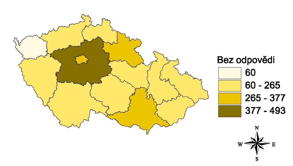 Obrázek 3: Účel cesty, který udávají turisté navštěvující jednotlivé kraje Zajímavá je skutečnost, že jen okolo 4 % návštěvníků kraje Vysočina a Jihomoravského kraje uvádí, že účelem jejich cesty