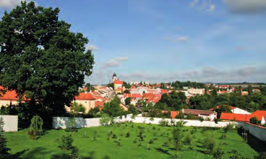 Dominanty města tvoří chrám sv. Petra a Pavla s vyhlídkovou gotickou věží a těsně sousedící zámek.