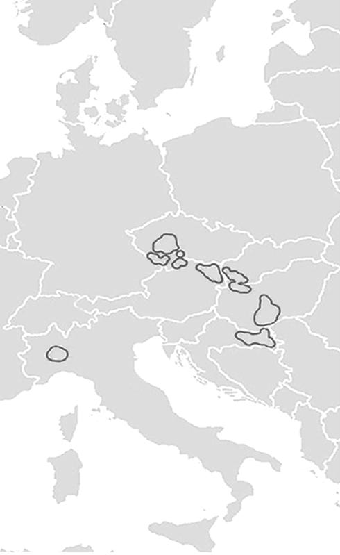 Dunajské nivy jižně od Fischmendu (Winkelmayer 2001). Po rozsáhlém průzkumu v dalších letech byla prokázána 66-70% prevalence a masivní infekce F. magna u jelenů (C.