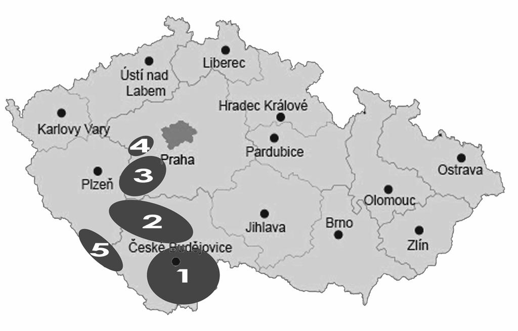 5.2 Rozšíření v České republice Na území České republiky se nákaza F.