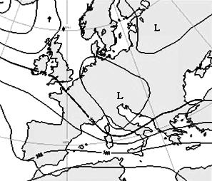 13 Infračervený snímek geostacionární družice Meteosat z 8.