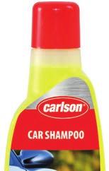 C ar B od y / L ac k und A uß en r erie / / r éri CAR SHAMPOO Car wash shampoo for exterior cleaning. Its formulation guarantees easy, thorough and gentle car washing.