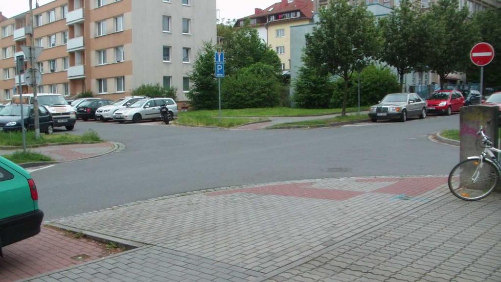 Obrázek 7: Přechody/místa pro přecházení v