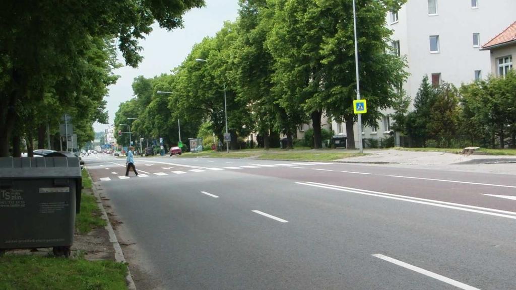 Obrázek 17: Nevyhovující délka přechodu neřízeného SSZ