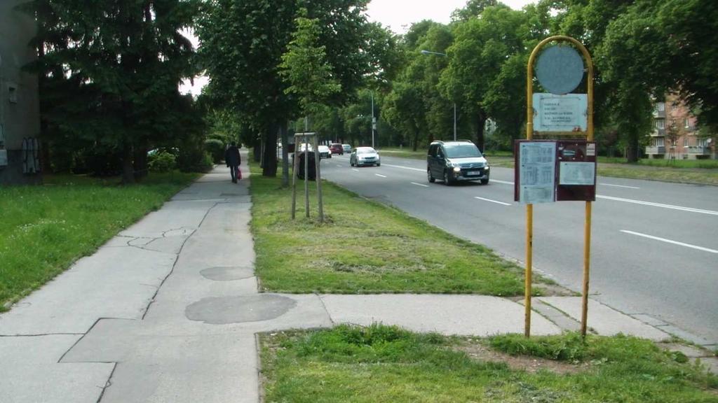 Obrázek 19: Nevyhovující stavební stav zastávky VHD Věžové domy Možná vzorová řešení