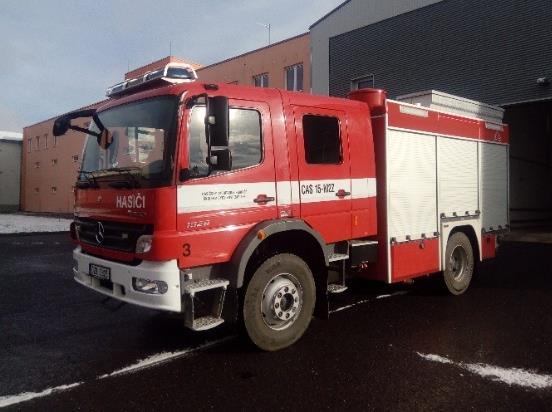 Jedná se o CAS 32 T 815, CAS 15 MB Atego, PP 27-2 T 815, AZ 52 Iveco Magirus, technický automobil na podvozku T 815 dále vozidla pro přepravu osob, konkrétně autobus SOR C 9.