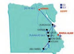 Silvestr v Egyptě s plavbou po Nilu Hurghada Káhira (fakult.) plavba po Nilu Assuán Abu Simbel (fakult.) Kom Ombo Edfu Luxor Karnak Hurghada > Egypt 1. den: odlet z ČR do Hurghady.