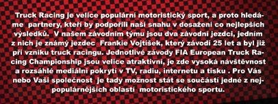 FIA EUROPEAN TRUCK RACING CHAMPIONSHIP 2018 Nabídka reklamní spolupráce automobilové