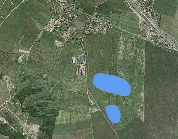 Letecký snímek zájmového území ( sever) s