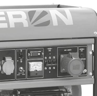 Hz 6) Zásuvka 400 V~50 Hz 7) Jistič napěťového okruhu 12 V 8) Zásuvka 12 V