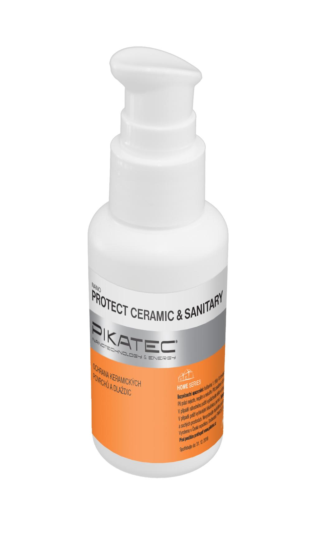 Nano Protect Ceramic & Sanitary Ochrana keramických povrchů a dlaždic Použití Hodí se všude, kde přijdete do styku s keramikou.