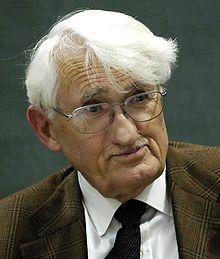 4.3.3. Jürgen Habermas Jürgen Habermas je představitelem teorie komunikativního jednání, tato teorie tvrdí, že existují dva druhy jednání komunikativní a instrumentální.