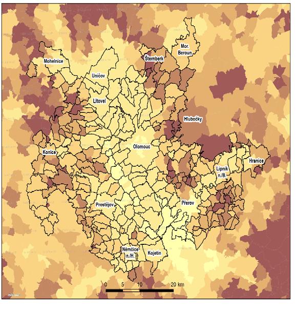 Socio-ekonomická analýza / Životní prostředí 111 a méně znamená velmi slabě ohroženou