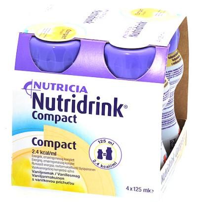 Sipping v malém objemu Nutridrink Compact je novinkou, v němž je v objemu 125 ml stejný obsah živin jako v klasickém Nutridrinku o objemu 200 ml.