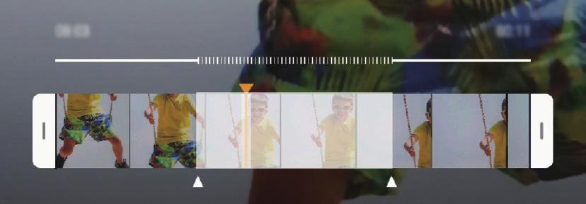 Aplikace a funkce Režim zpomaleného pohybu Můžete zaznamenat video pro zpomalené přehrávání. Můžete určit části videa, které mají být přehrávány zpomaleně.
