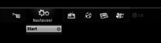 Před spuštěním Automatické nastavení Po prvním stisknutí tlačítka POWER k zapnutí jednotky nebo po jejím resetování funkce Initial Setup Wizard nastaví