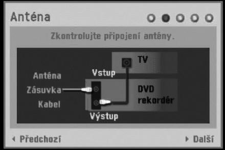 Stiskněte ENTER pro přechod na další krok. Stisknutím tlačítka ENTER zahajte vyhledávání kanálů. Zadejte potřebné informace o datu a času.