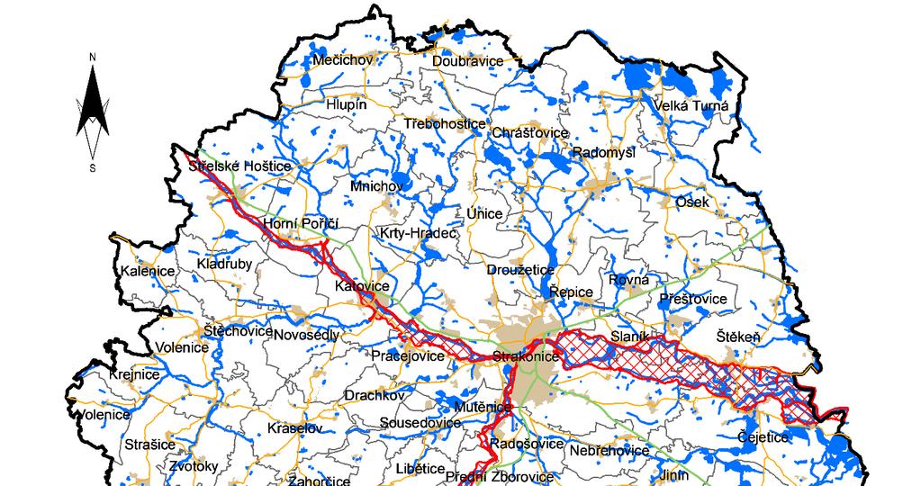 Stávající objekty protipovodňové ochrany uvádí následující tabulka: Tabulka objektů protipovodňové ochrany obec počet typ Strakonice 1 bezpečnostní přeliv Strakonice 2 ostatní Radošovice 1