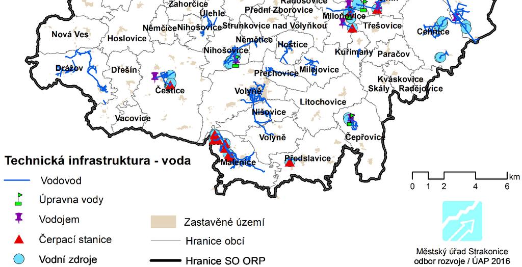 Obce Hlupín, Krejnice, Litochovice, Milejovice, Němětice, Třešovice, Radějovice, Strunkovice nad Volyňkou a Únice nemají vybudovanou kanalizační síť.