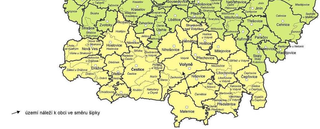 Rozlohou 574 km 2 se řadí spíše k větším ORP. Hustotou 79 obyvatel/km 2 je po Českých Budějovicích a Táboru třetím nejlidnatějším správním obvodem v kraji (žije zde 7,2 % obyvatel kraje).