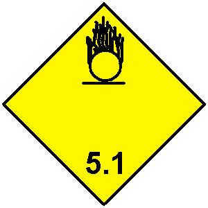 Strana 9 z 55 14.3 Třída/třídy nebezpečnosti pro přepravu: 5.1 Pomocná třída nebezpečí: 8 Klasifikační kód: OC1 Identifikační číslo nebezpečnosti (Kemlerův kód): 58 Bezpečnostní značka: 5.1, 8 14.