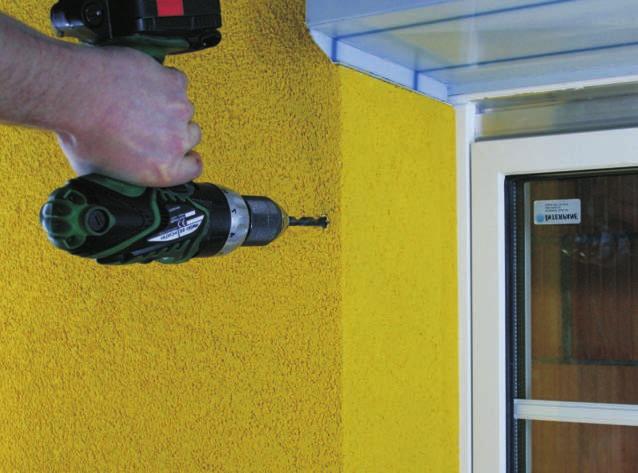 Retrospective work hutter catch elements K1-PH may be coated with usual coating materials for thermal insulation composite systems without primer. ttachments are installed onto the plaster coating.