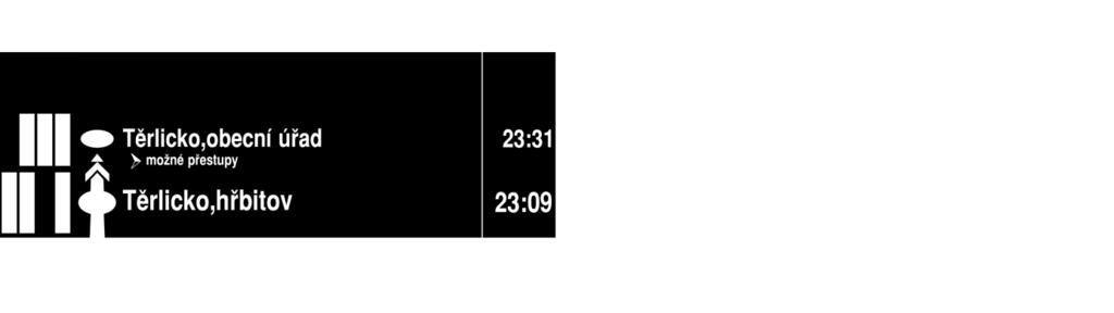 příloha č. 2 4. Po výjezdu z GPS okruhu 5. zastávky od konce trasy spoje, tj. jakmile je ve žlutě podbarveném řádku zobrazena 4., 3. či 2.