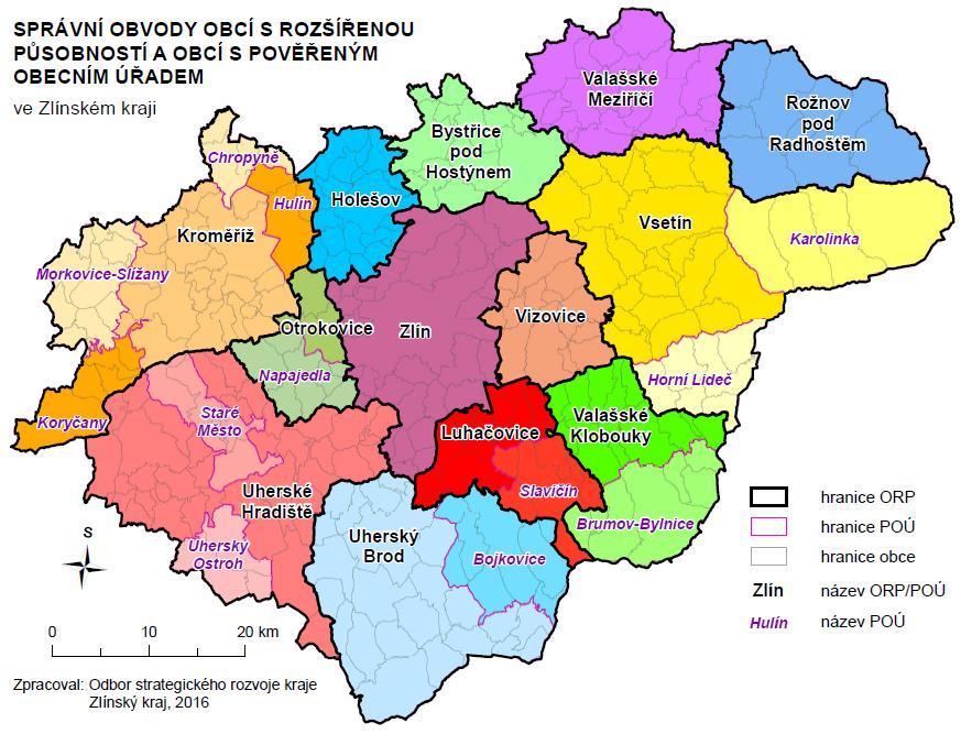 A. SITUAČNÍ ANALÝZA VENKOVSKÝCH ÚZEMÍ ZLÍNSKÉHO KRAJE A.1 CHARAKTERISTIKA ZLÍNSKÉHO KRAJE Zlínský kraj se nachází na východě České republiky při hranici se Slovenskem.