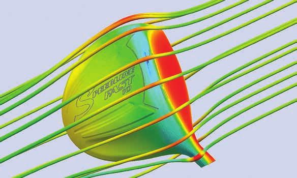 Můžeme vzít náš 3D model, pouze kliknout na tlačítko na obrazovce NX a máme analýzu napětí a namáhání. Klikneme na druhé tlačítko a jsme v analýze průhybu.