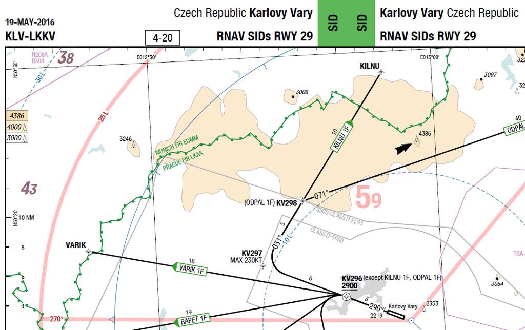 Toto je u map Jeppesen uvedeno až pod výpisem jednotlivých odletů, jinak záhlaví mapy jsou si velice podobná 10 (obrázek 2.15). Obrázek 2.