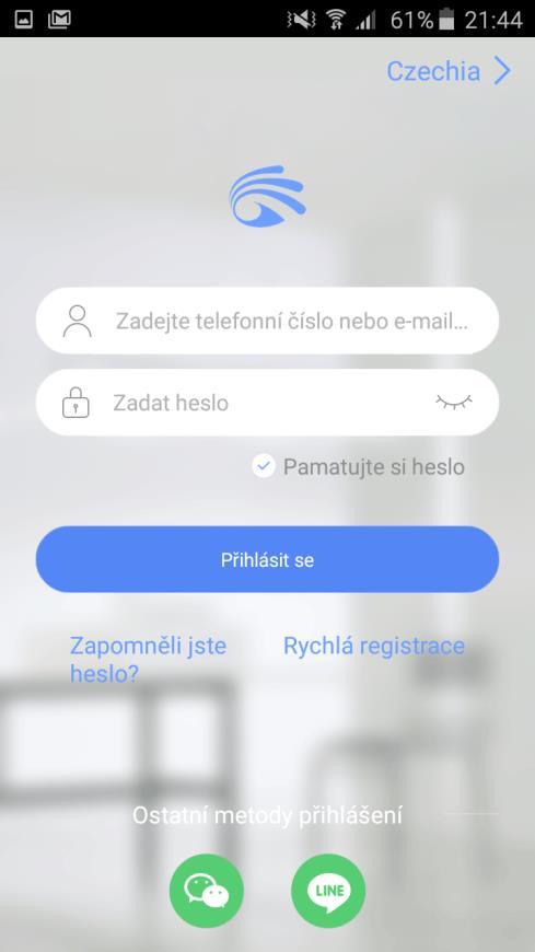 2. Připojení kamery na chytrý telefon V telefonu otevřeme aplikaci YooSee staženou z odkazu pomocí QR kódu. obsahovat písmena i číslice.