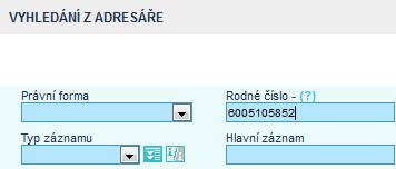 strana 7 Adresář - nový záznam osoba (identifikuje se rodným číslem) 1) Kontrola, zda klient je v MIA již zadaný - máme dvě možnosti: a) buď přes vyhledání klienta jej dáme vyhledat nejlépe dle