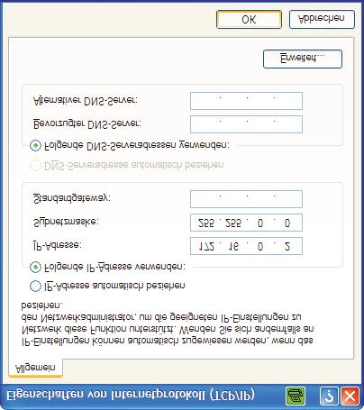 7 Nastavení Přímým spojením PC a rozhraní BACnet lze rozhraní v případě potřeby konfigurovat. Tak je možné nastavit IP adresu (nastavení od výrobce = DHCP). 7.