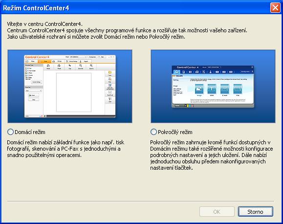 4 ControlCenter4 4 Souhrn 4 ControlCenter4 je programové vybavení, které vám umožní rychlý a snadný přístup k vašim často používaným aplikacím.
