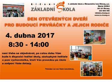 Ze života škol(ek) ZÁKLADNÍ ŠKOLA u ŘÍČANSKÉHO LESA KONCERT PRO RODIČE 1.A Číst, psát, počítat musí zvládnout každý prvňák. V 1.A se 9.