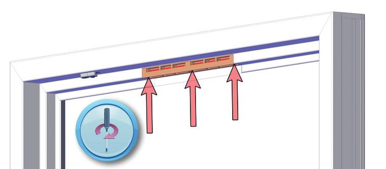 V místech předpokládaného umístění odstraňte vnitřní těsnění okenního křídla podle zobrazení instalačních variant. Tím vznikne vnitřní větrací štěrbina.
