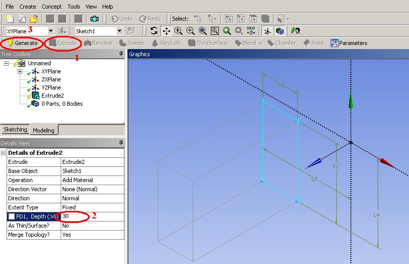 Potvrdíme chybové hlášení (OK) a vymažeme přebytečnou kótu (Sketching Toolboxes/Dimensions/Edit Delete viz Obr.