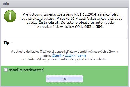 nastavenia účtov), skontrolujte účet 431 - Výsledok hospodárenia v schvaľovaní (musí mať nulový zostatok), skontrolujte účet 395 Účet vnútorného zúčtovania (musí mať nulový zostatok), skontrolujte