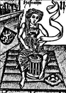 Obr. 3.2:6 Výroba na hrnčířském kruhu. Vyobrazení z Agricolovy knihy De re metallica, 1556 (podle www.sandragon.cz). Obr. 3.2:4 Kopací hrnčířský kruh. Vyobrazen z hrací karty, 15. stol. Obr. 3.2:5 Hrnčířská dílna.