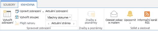 Otevře se stránka, kde se zobrazí všechny naše upozornění seskupené podle frekvence odesílání. Vidíme zde jak upozornění nastavená na knihovny, tak upozornění nastavená na jednotlivé soubory.