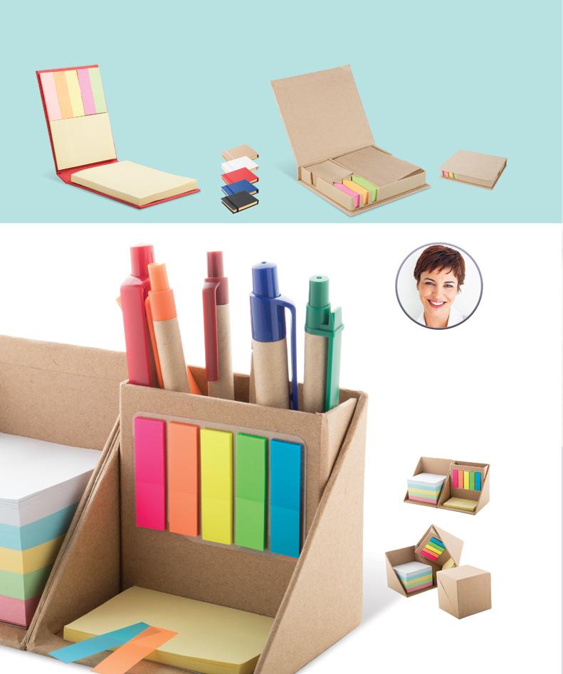 154 OFFICE AND BUSINESS / NOTES FOLI AP791261 109 81 17 mm [ P1 (4C, 70 30 mm), S1 (2C, 70 70 mm) Poznámkový blok z recyklovaného papíru.