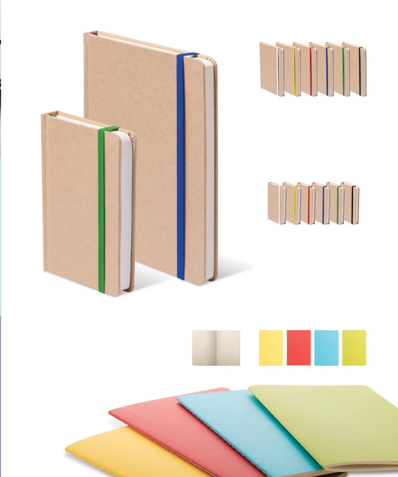 18 OFFICE AND BUSINESS / NOTES 145-01 -02-05 -06-07 -10 RAIMOK AP781196 147 210 15 mm [ P1 (4C, 70 30 mm), S1 (2C, 100 150 mm) Blok s deskami z lepenky, se 100 listy, barevnou záložkou a gumičkou.