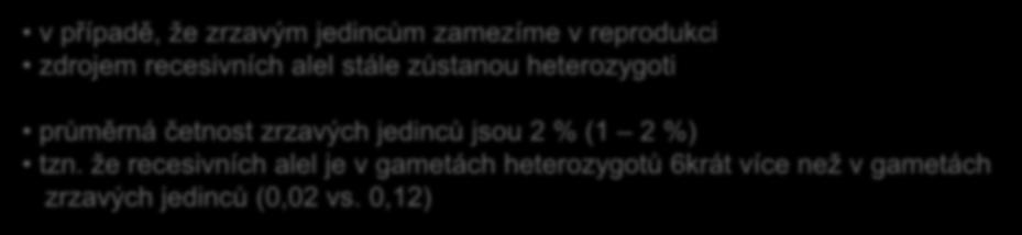 Otázka 2: Nakolik může být úspěšná eugenika? Využití vzorečku při odhadu počtu generací potřebných ke snížení četnosti mutace v genu MC1R způsobující zrzavé vlasy. Může zmizet zrzavost z populace?