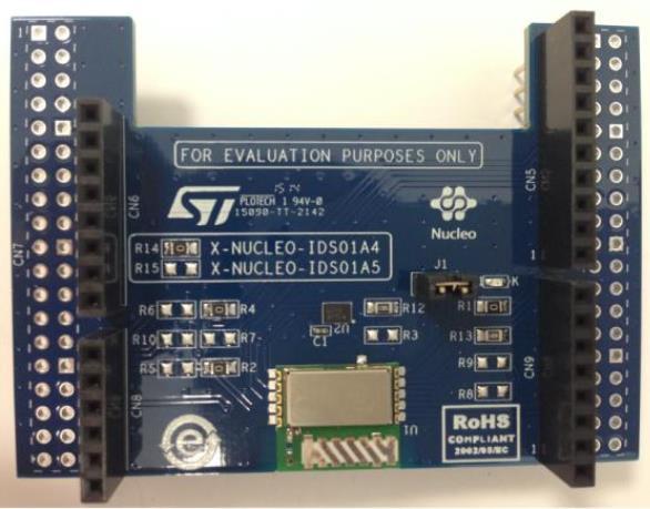 Obr.8: X-NUCLEO-IDS01A4 X-NUCLEO-IDS01A4 obsahuje